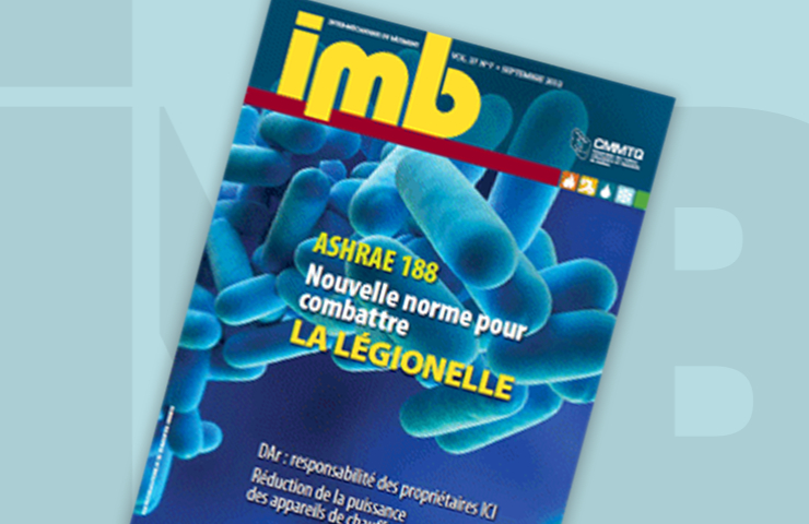 ASHRAE 188 : nouvelle norme pour combattre la légionelle