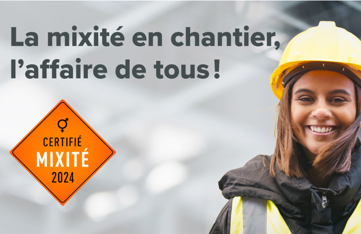 Les acteurs de l’industrie saluent les entrepreneurs ayant obtenu la mention Certifié Mixité!